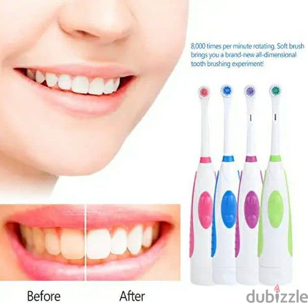 New Rotating Electric Toothbrush with 2 extra brush heads 4