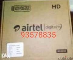 New Full HD Air tel set top box with 6months malyalam tamil telgu pack