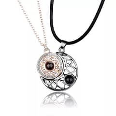magnetic moon and sun necklace