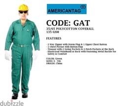 35/65 pOLYCottON cOVeRall- 135 gSm- AmeRICaN tAg