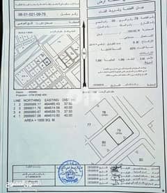 أرض صناعية مساحة 1500متر في صناعية العوهي / صحار
