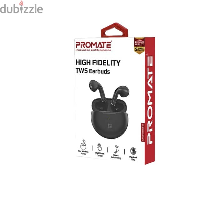 New Promate High Fidelity TWS Earbuds Charisma-2 (BoxPack) 0