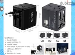 Universal Travel Adapter | Built-in Dual USB Charger 4in1 ||Brand-Newl 0