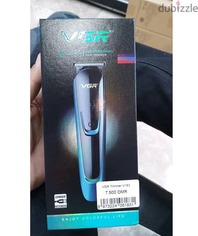 VGR Trimmer V183 - Professional Hair Clipper (New-Stock)