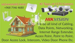 Cabling, CCTV Camera Fixing