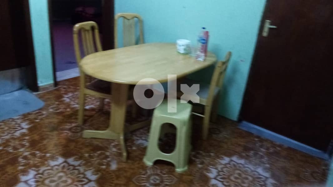 One bed room hall bathroom kitchen and hall for rent with front yard . 1