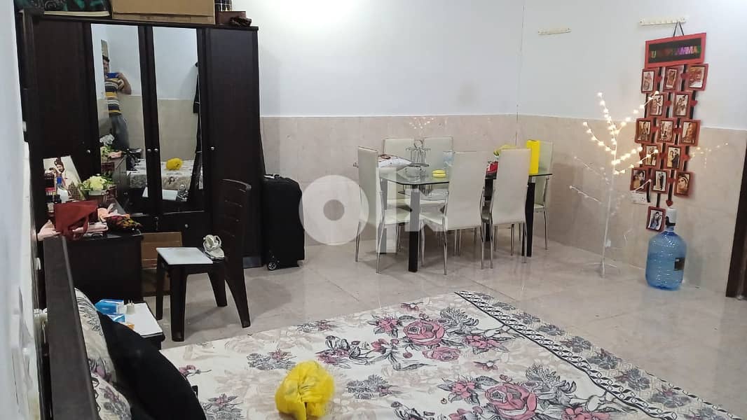 One bed room hall bathroom kitchen and hall for rent with front yard . 2