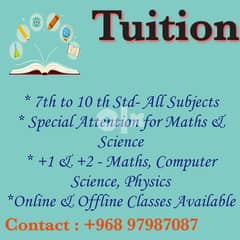 Tuition - Online & Offline - Ghubra, Muscat 0