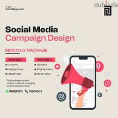 Social Media Campaign Design (Monthly Package)