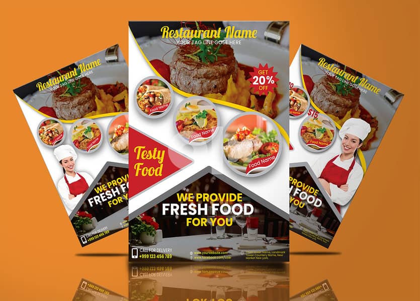 restaurant flyer design ( Graphic Designer) 1