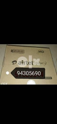 new hd Airtel digital receiver with free subscription 0