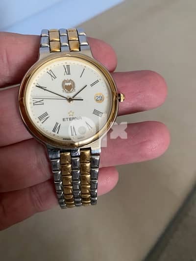 Eterna 36mm quartz with bahrain logo