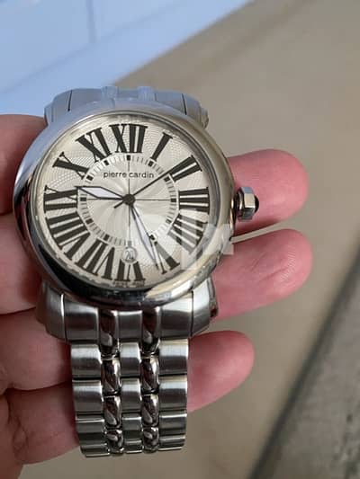 pierre cardin steel 40mm quartz