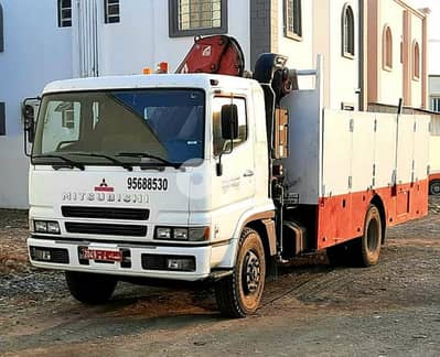 نقل شاحنة هياب کرین مع رافعة ونش للإيجار Hiab Truck With Crane  Rent