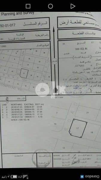 ارض سكنيه في حي السلام كورنر