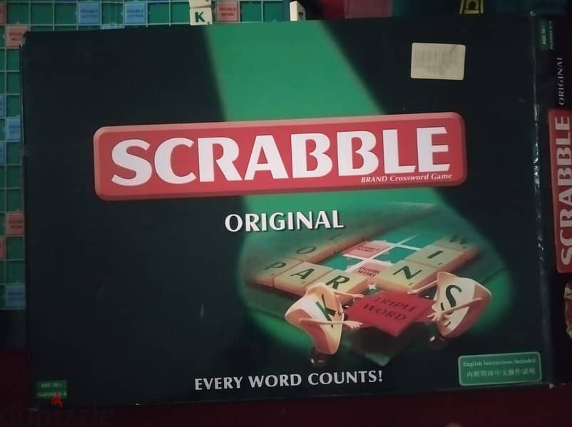 لعبة الكلمات المتقاطعة الاصلية Scramble original game like new 0