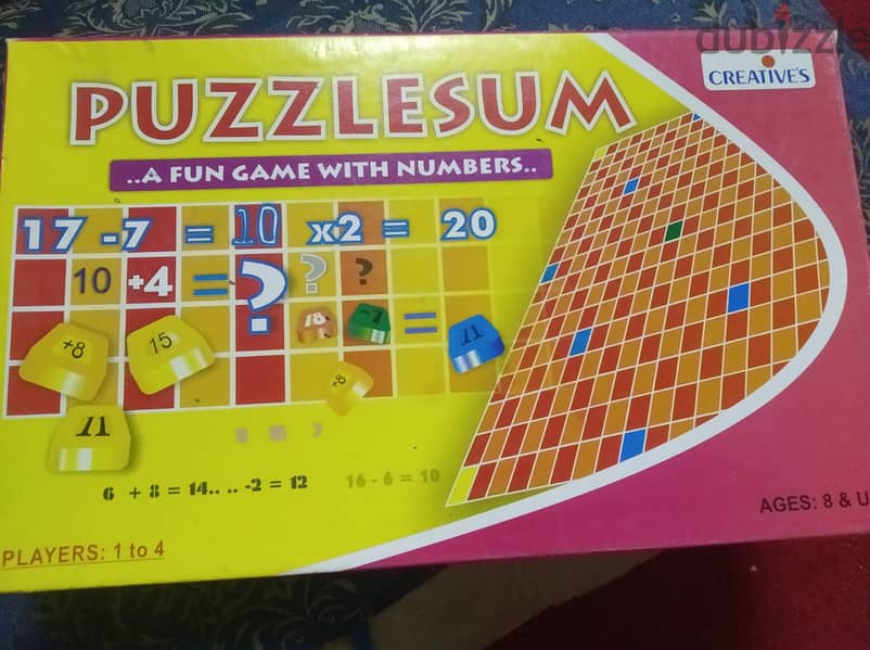 لعبة لغز المجموع مثل الجديد puzzlesum game like new 0