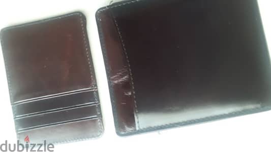 High Genuine leather wallet 1+1