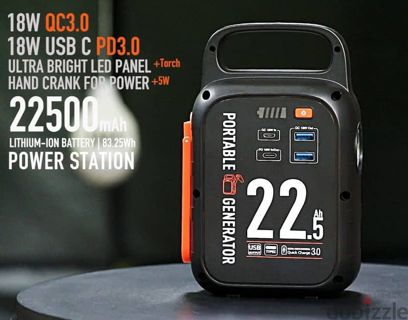 Poweroplus Portable Power Generator 22.5Ah/PD18W - ORG (Box-Packed) 0