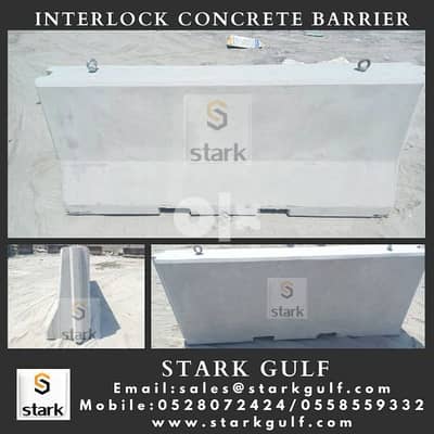 Concrete interlock Barriers - Roads