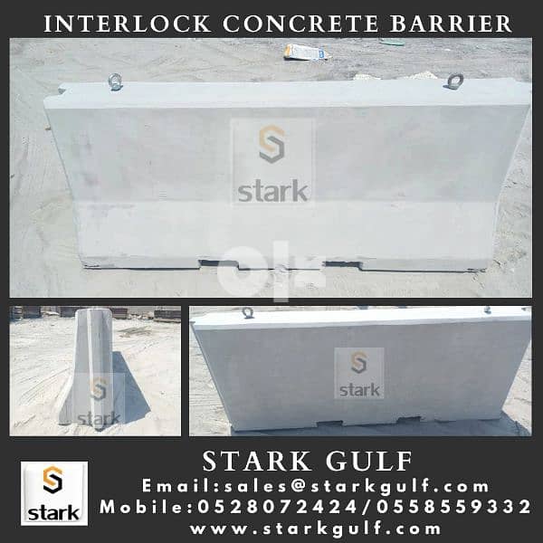 Concrete interlock Barriers - Roads 0