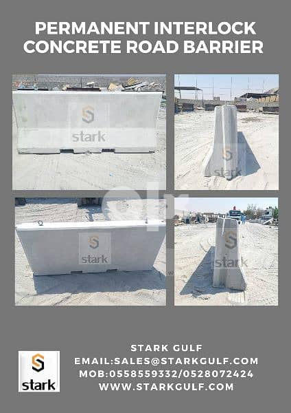 Concrete interlock Barriers - Roads 1