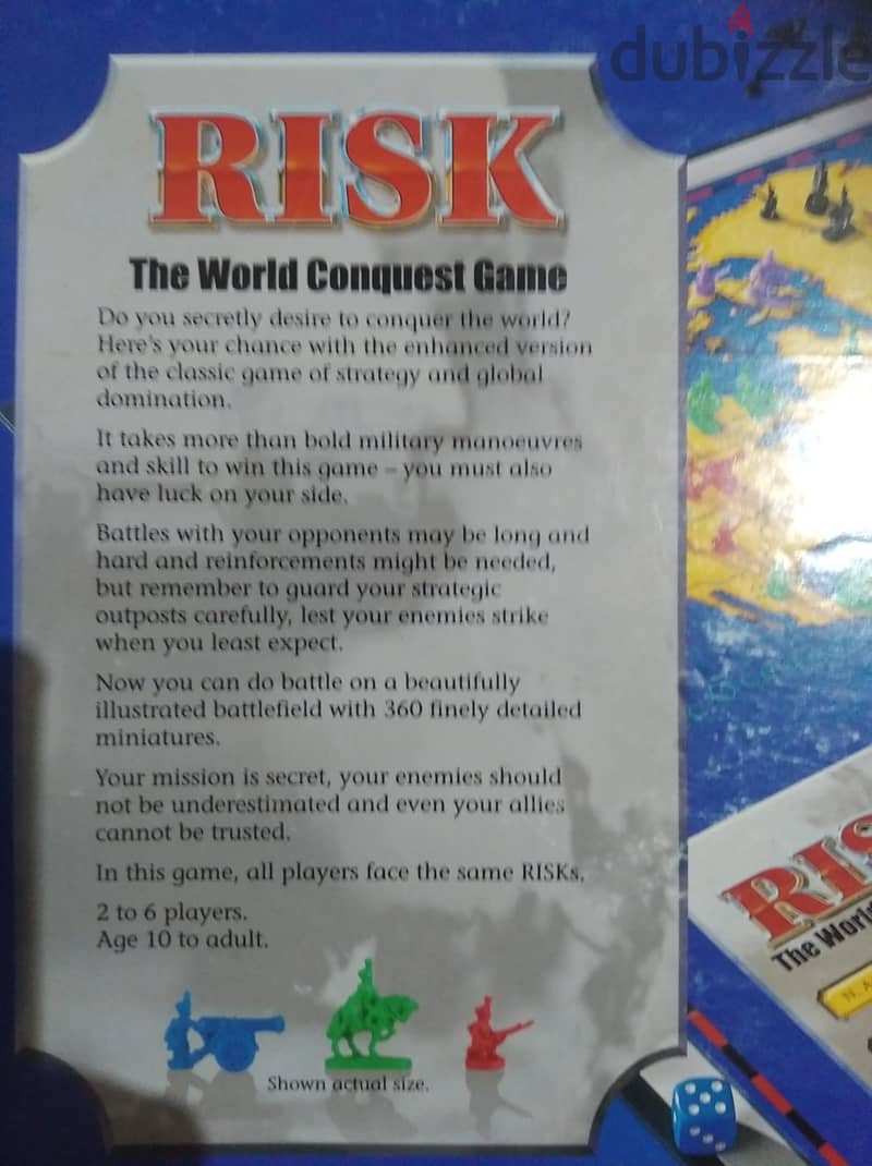 لعبة المخاطرة ريسك مثل الجديدة  Risk game like new 6