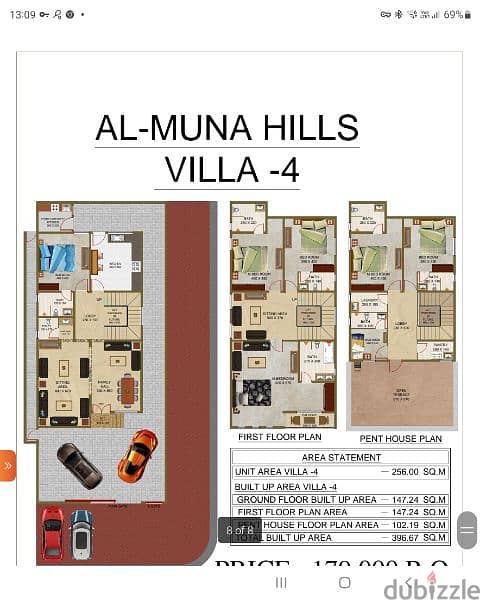 villas sale al  Muna bausher hieght 9