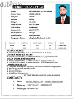 Need Driver Job with visa
