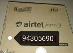 new hd Airtel digital receiver with free subscription