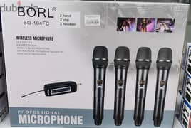 ORG Borl Wireless Microphone Set BO-104FC (NEW-ITEM)