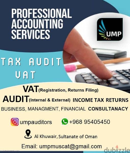 VAT, Audit & financial services 0