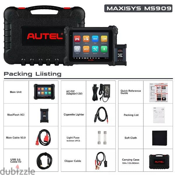 الجهاز العملاق لفحص وبرمجة السيارات AUTEL maxisys MS909 4