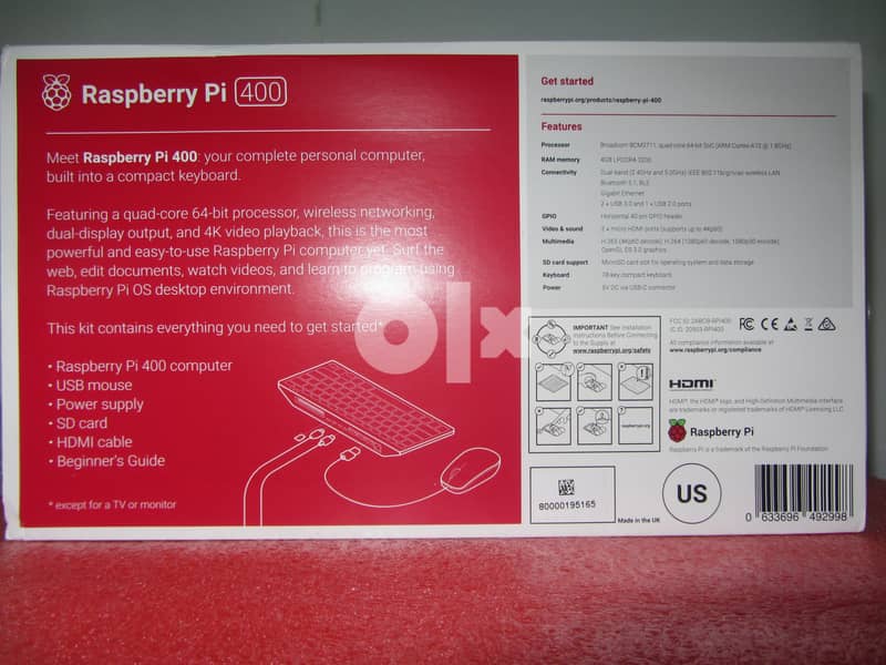 Raspberry Pi 400 Computer kit 1