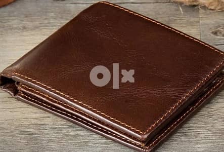 Genuine flat leather wallet