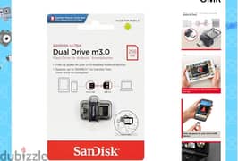 256GBSanDisk flash dual drive micro m3.0 - OGR |||Brand-New|||