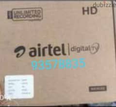 Full HDD Airtel receiver with Six months Malyalam Tamil telgu 0