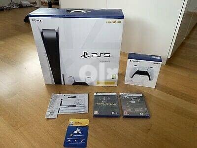 Promo ! Installment ! PS5 Digital Console with PSN Card, Accessories 2