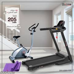 Best Set Of Fitness Equipment/Treadmill,Bike & Free Yoga Mat