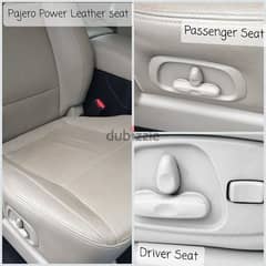 Pajero Electric leather seats (Can fix in cars without Electric seats)
