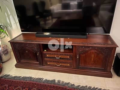 Rose wood TV cabinet and marina side table