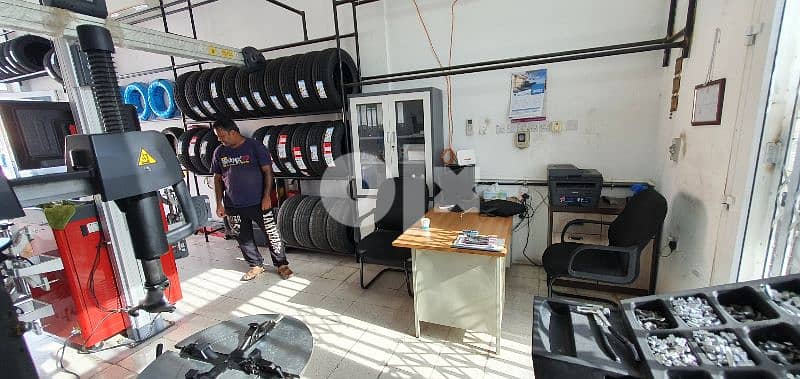 Tyre shop for sale running condition. 9