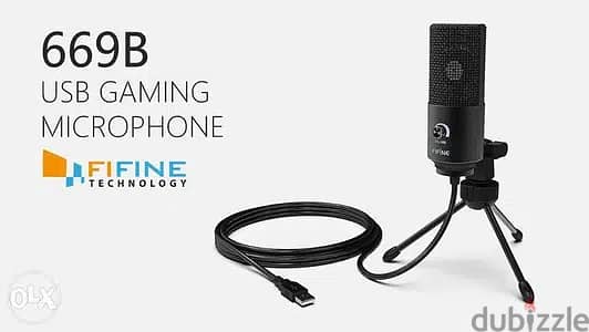 Fifine K669B USB Condenser Microphone with Volume Dial | Brand New l 7