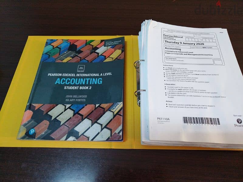 Edexcel Alevels Accounting 2 w/ notes and pastpapers 1