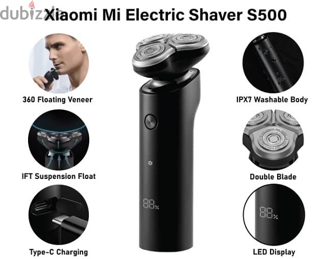 Original Mi Electric Shaver S500 Waterproof (NEW) 1