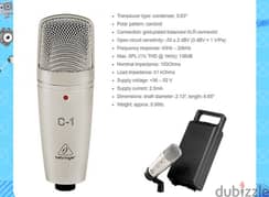 Behringer C-1 Studio Condenser Microphone (Brand-New)